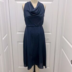 Eliza J Drape Neck Blouson Dress